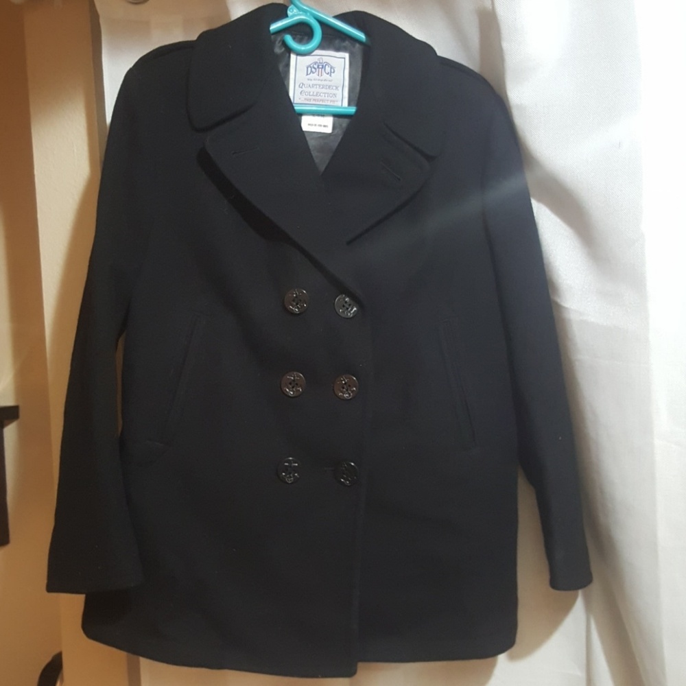 DSCP Quartdeck Collection Men's Wool Peacoat